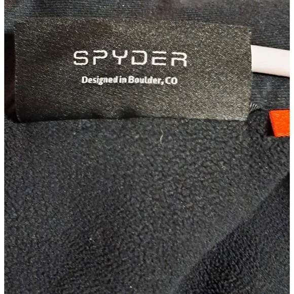 Spyder Outbound Half-Zip Sweatshirt Pullover Men Size M Red Logo & Trim Activewe - Picture 11 of 12
